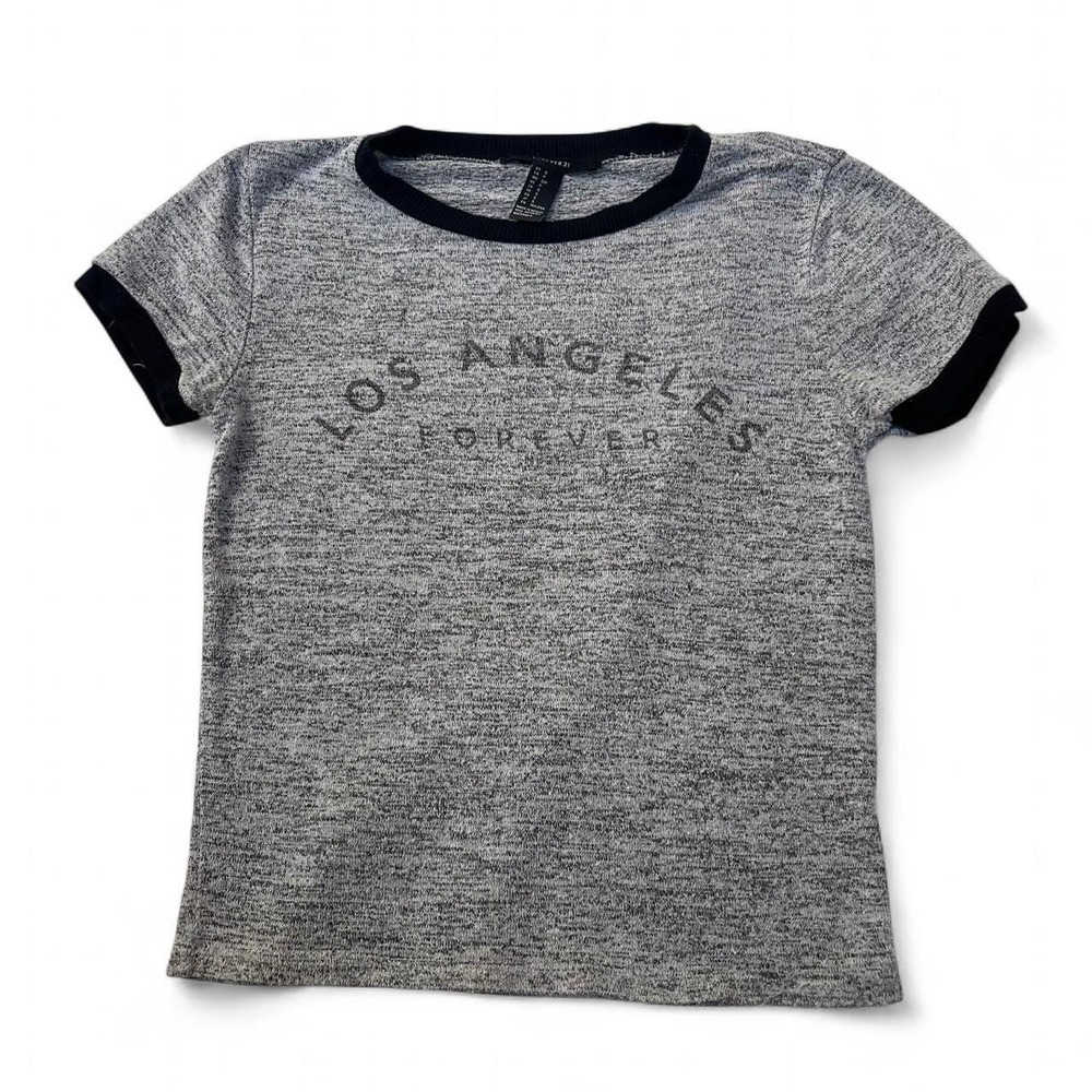 Gray Los Angeles baby tee